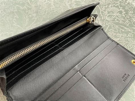 prada long wallet with ribbon|authentic prada wallet.